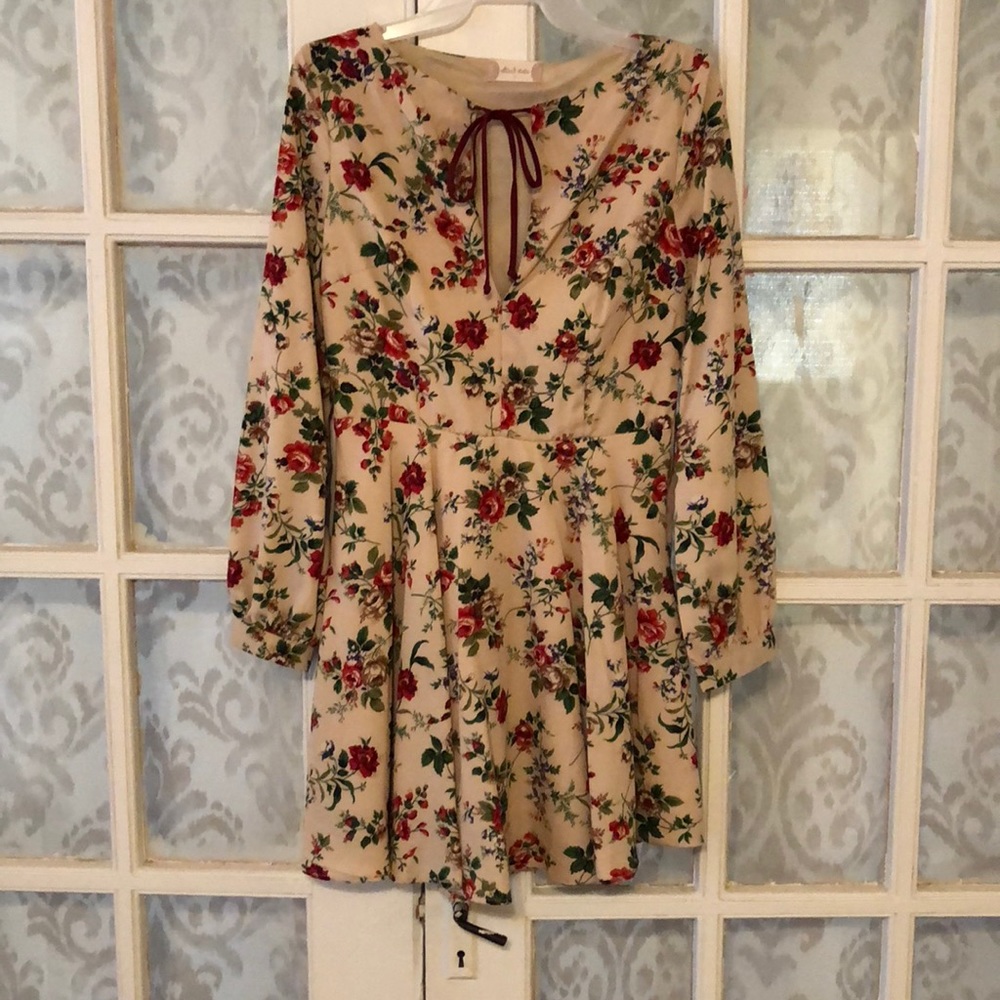 Floral dress.